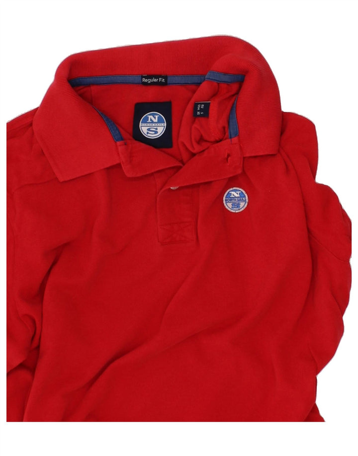 NORTH SAILS Mens Regular Fit Polo Shirt Small Red Cotton Vintage North Sails and Second-Hand North Sails from Messina Hembry 