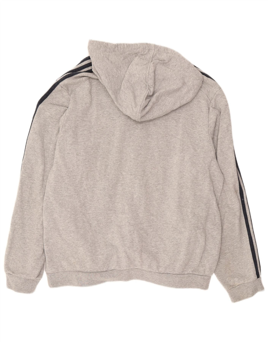 Felpa con cappuccio da uomo Adidas XL in cotone grigio