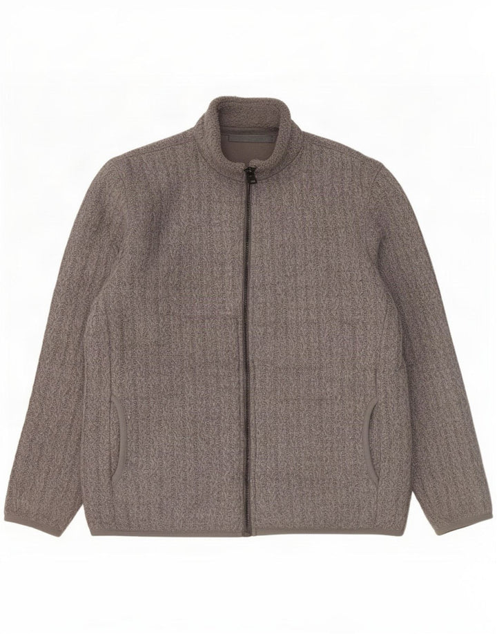 Maglione cardigan da uomo Marks & Spencer grande acrilico grigio