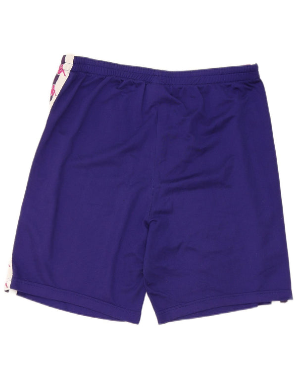 Pantaloncini sportivi grafici da uomo Kappa grandi in poliestere color block viola