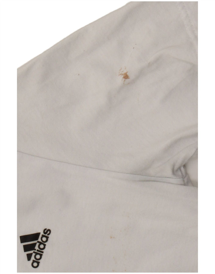 Maglietta Adidas Ragazzo Top 13-14 Anni Cotone Bianca