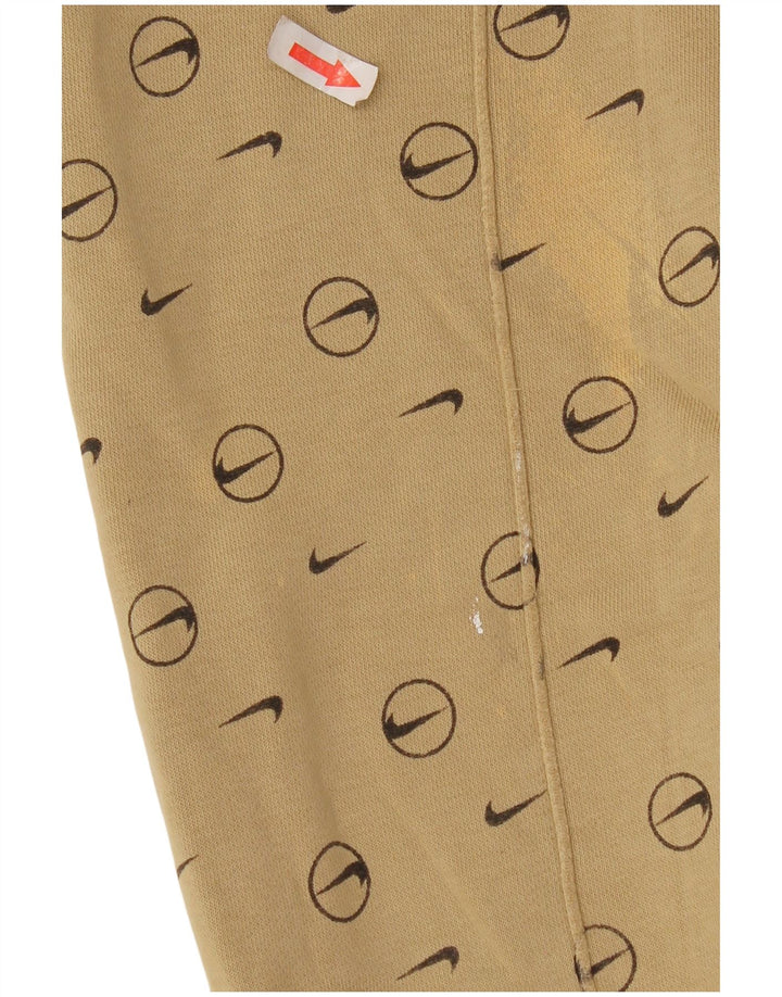 Pantaloni da tuta con grafica Nike da uomo, pantaloni da jogging, piccoli, beige geometrici