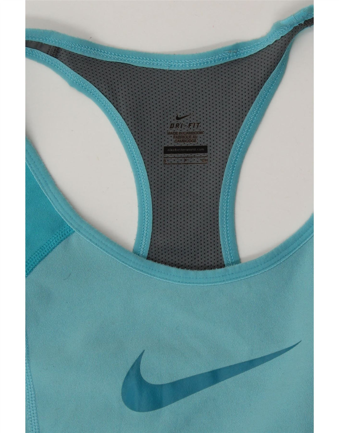 Canotta grafica da donna Nike UK 8 Small Blue Colourblock
