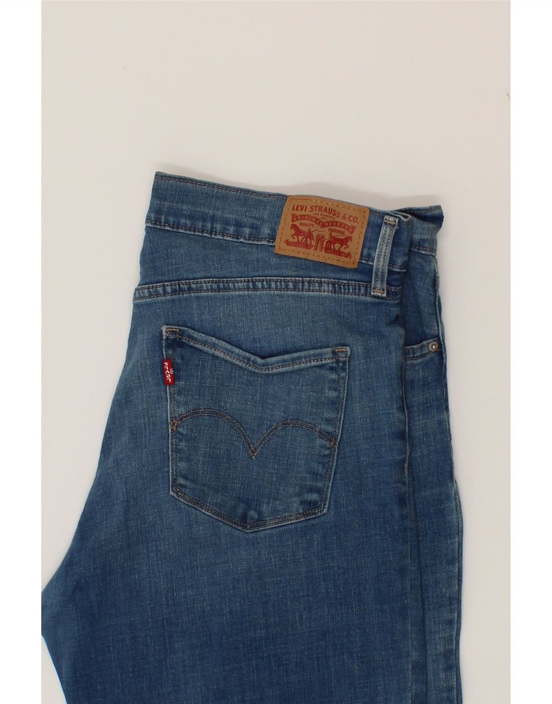 LEVI'S Womens Denim Shorts W32 Large  Blue Cotton Vintage Levi's and Second-Hand Levi's from Messina Hembry 