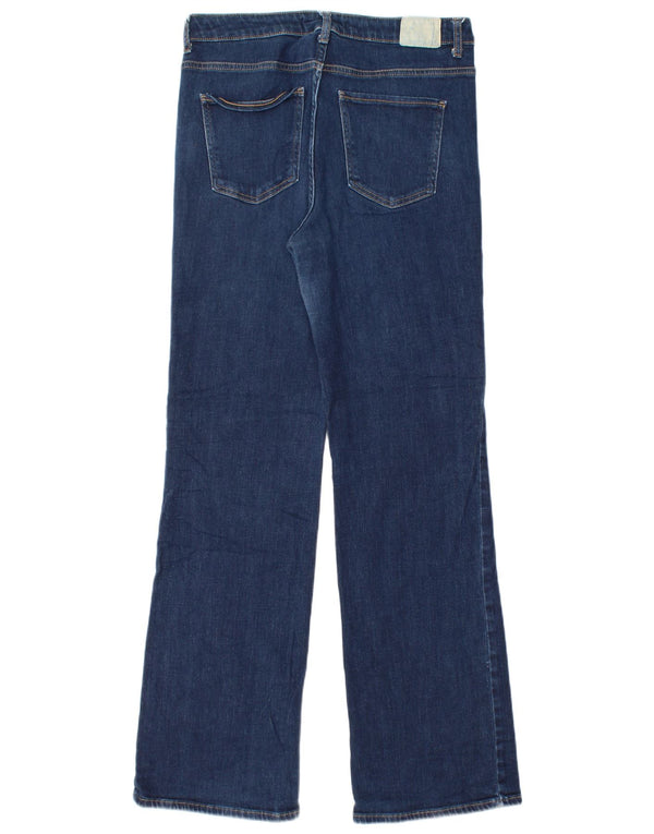 Jeans dritti da donna Zara EU 44 XL W34 L33 Blu navy