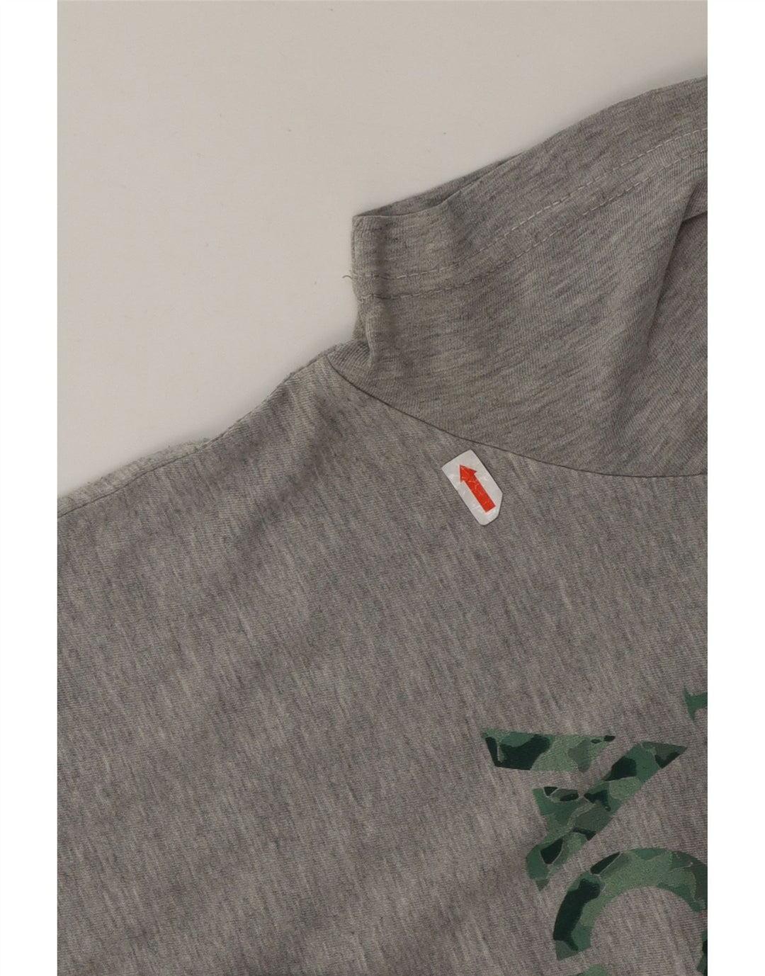 TRUSSARDI Womens Graphic T-Shirt Top UK 16 Large Grey Polyester Vintage Trussardi and Second-Hand Trussardi from Messina Hembry 