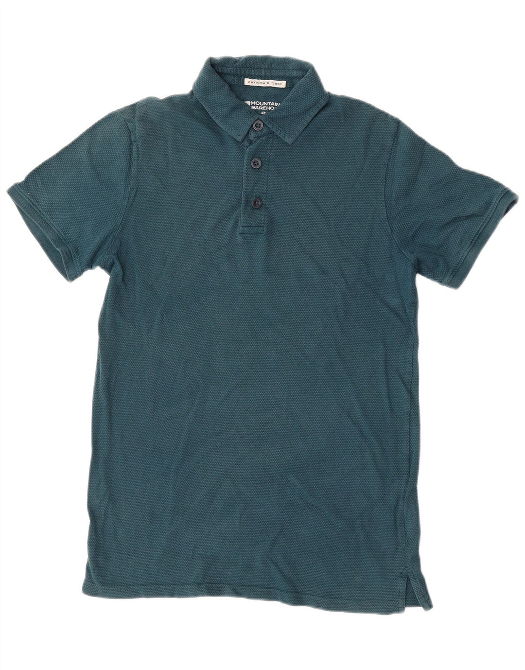 Polo da uomo Mountain Warehouse piccola in cotone verde
