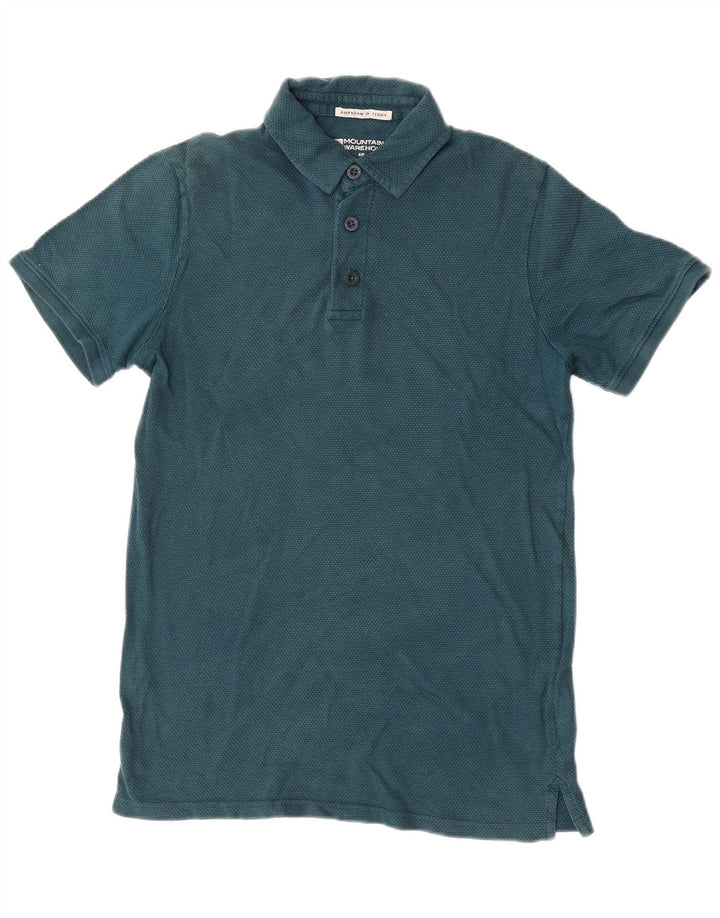Polo da uomo Mountain Warehouse piccola in cotone verde