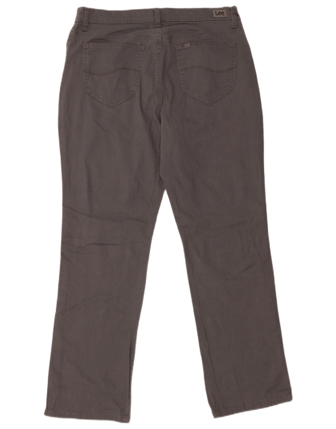 Pantaloni casual LEE da donna a vita media con vestibilità rilassata US 14 XL W36 L30 Grigio