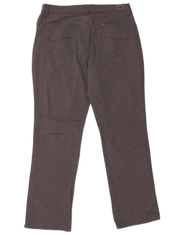 Pantaloni casual LEE da donna a vita media con vestibilità rilassata US 14 XL W36 L30 Grigio