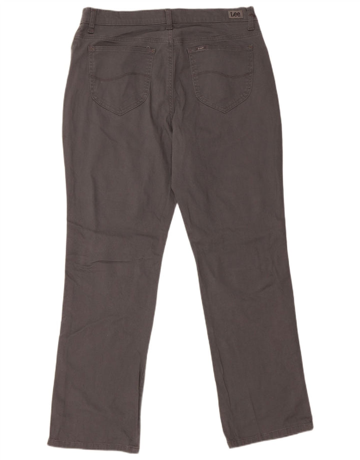 Pantaloni casual LEE da donna a vita media con vestibilità rilassata US 14 XL W36 L30 Grigio