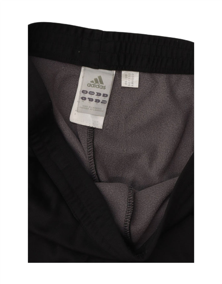 ADIDAS Womens Tracksuit Trousers Joggers UK 10 Small Black Polyester
