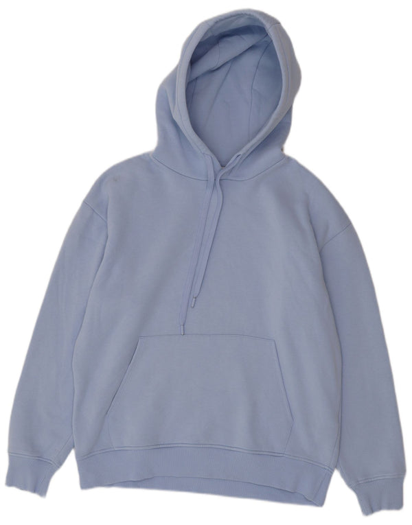 Felpa con cappuccio da uomo Zara in cotone blu medio