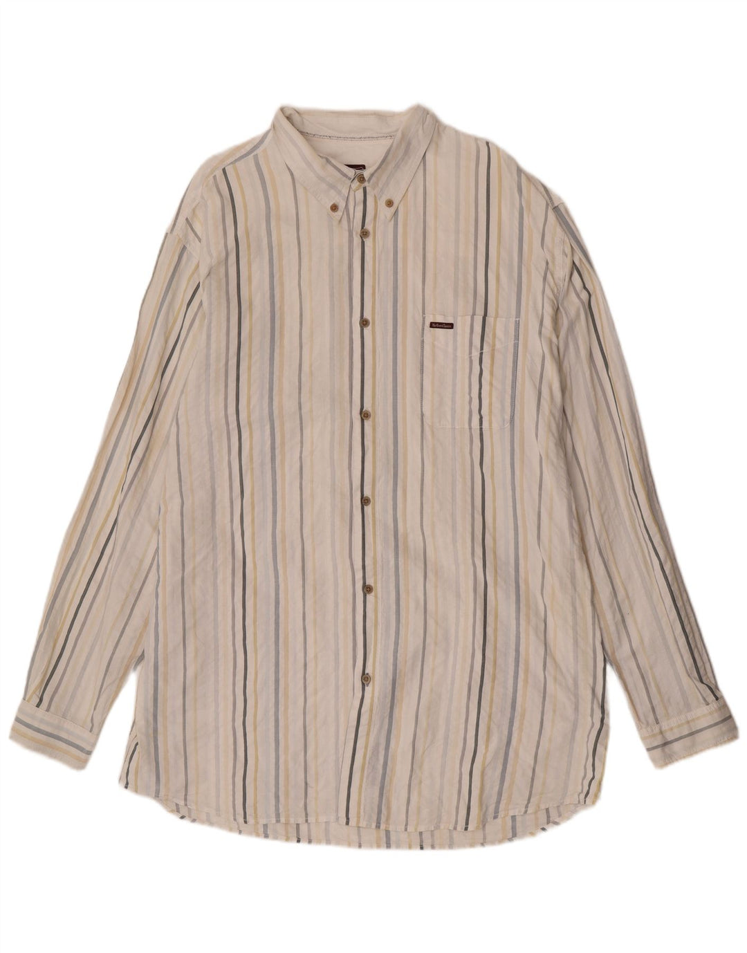 Camicia da uomo Marlboro Classics 3XL cotone a righe bianche