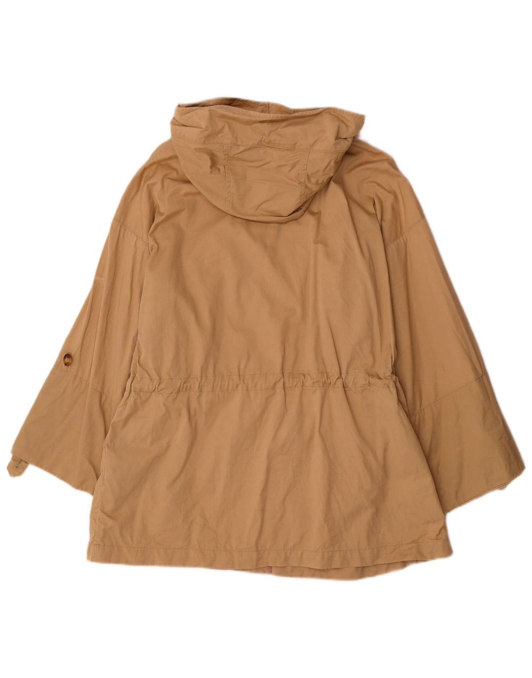 MASSIMO DUTTI Giacca Parka con cappuccio da donna UK 14 Cotone beige medio