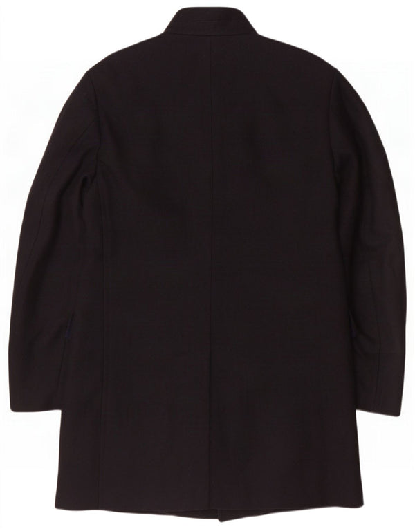 Cappotto da uomo Hugo Boss UK 52 XL Lana blu navy
