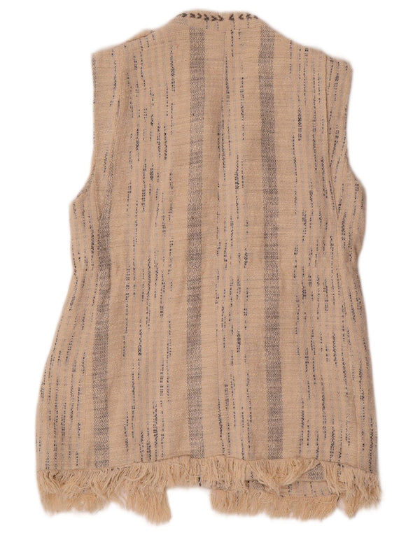 Gilet aperto da donna Zara UK 12 beige medio