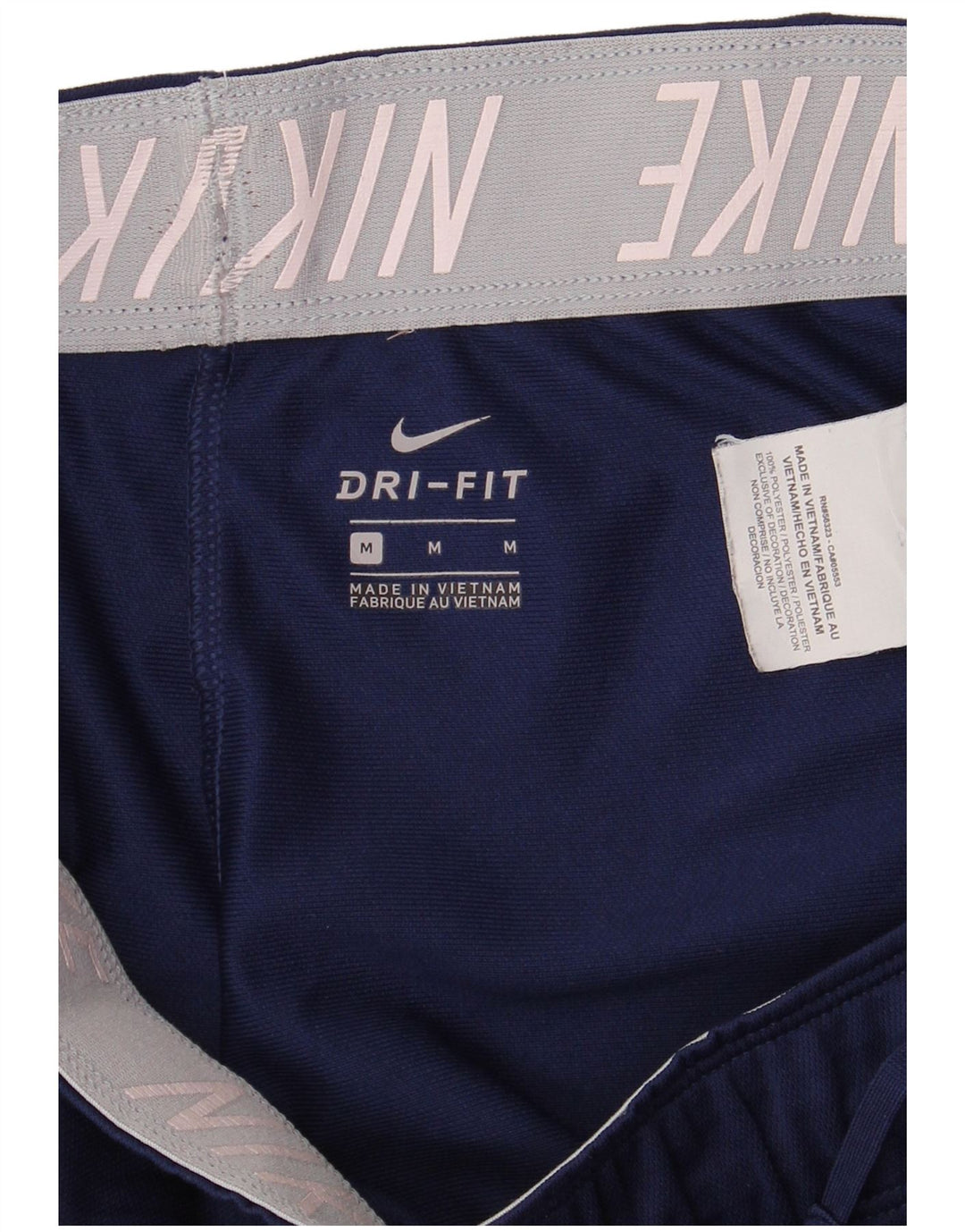Pantaloncini sportivi Nike da donna Dri Fit UK 12 medio blu navy poliestere