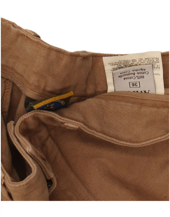 Pantaloni chino dritti da uomo AVIREX W36 L31 in cotone marrone