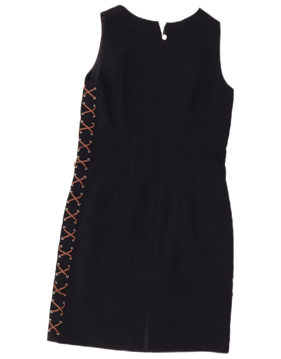 Abito aderente senza maniche da donna Michael Kors US 4 Small poliestere blu navy