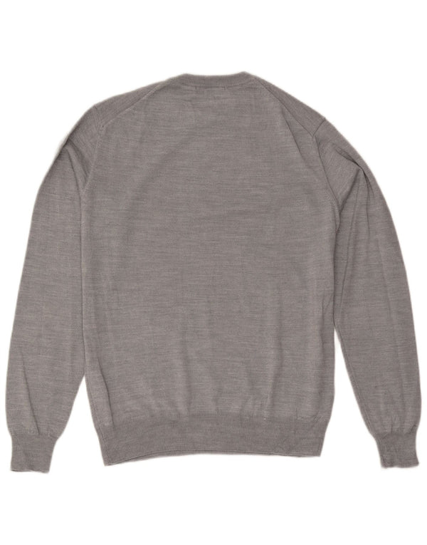 Maglione Uomo Girocollo Trussardi in Lana Grigio Medio