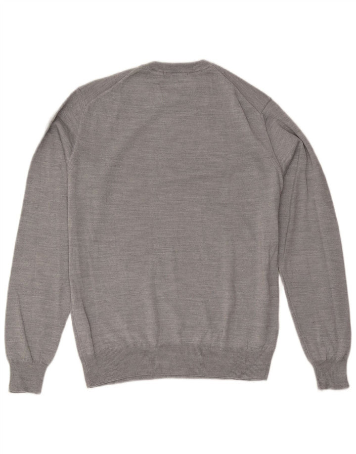Maglione Uomo Girocollo Trussardi in Lana Grigio Medio
