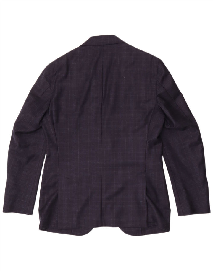 Ermenegildo Zegna Giacca da uomo Heritage Blazer UK 38 Medium Navy Blue Check