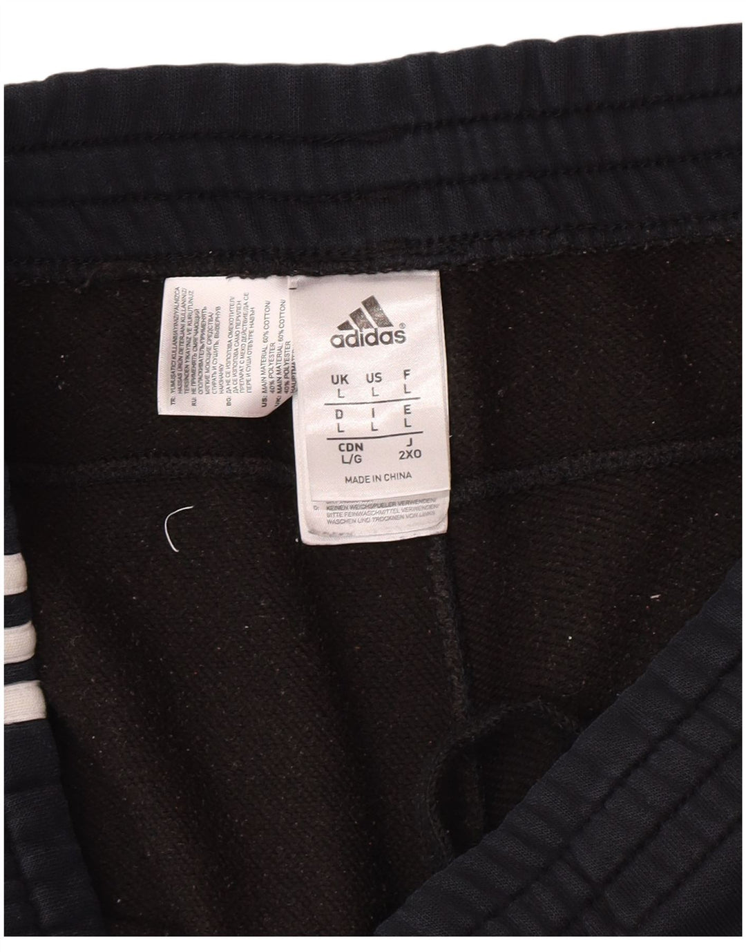 Pantaloni da tuta da uomo Adidas Joggers grandi in cotone blu navy