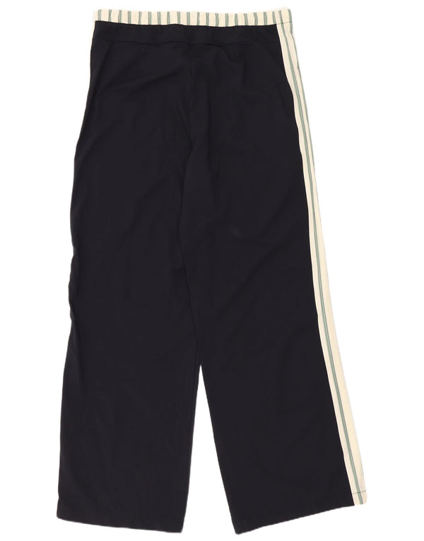 Pantaloni a gamba larga da donna Zara Large W30 L32 Poliestere color block blu navy