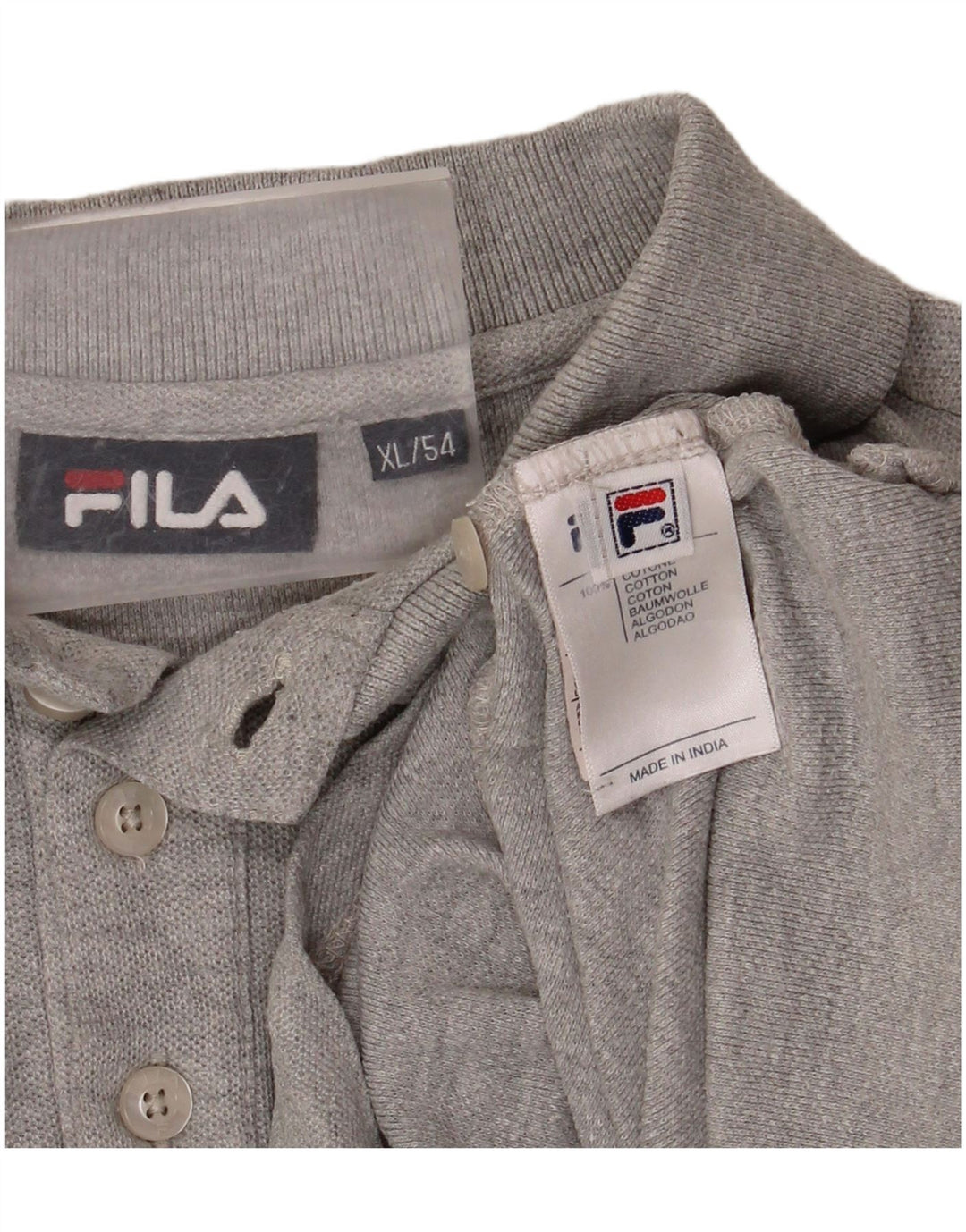 Polo Uomo FILA IT 54 XL Cotone Grigio