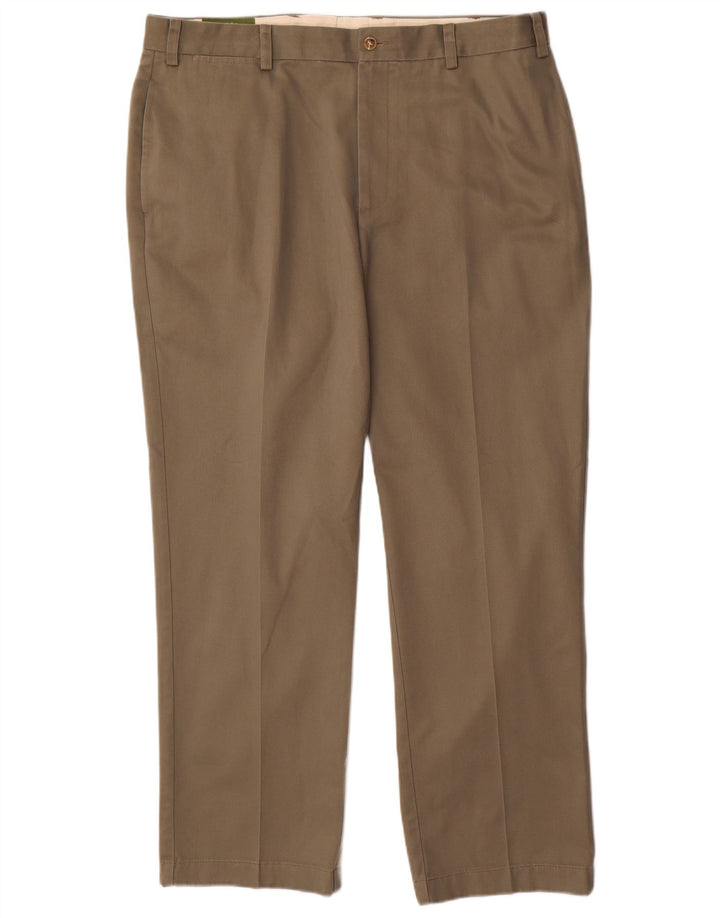 Pantaloni chino dritti da uomo ORVIS W38 L30 cotone kaki