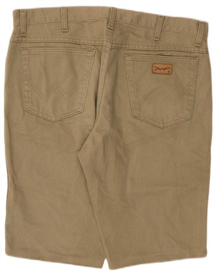 Pantaloncini di jeans Wrangler da uomo Texas W36 di grandi dimensioni in cotone beige