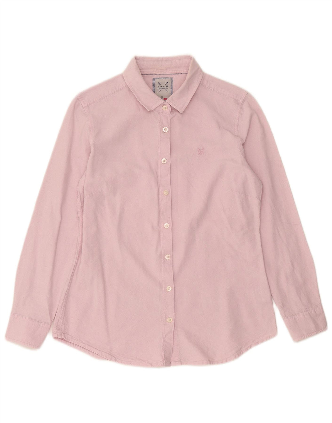 Crew Clothing Camicia da donna UK 12 Cotone rosa medio