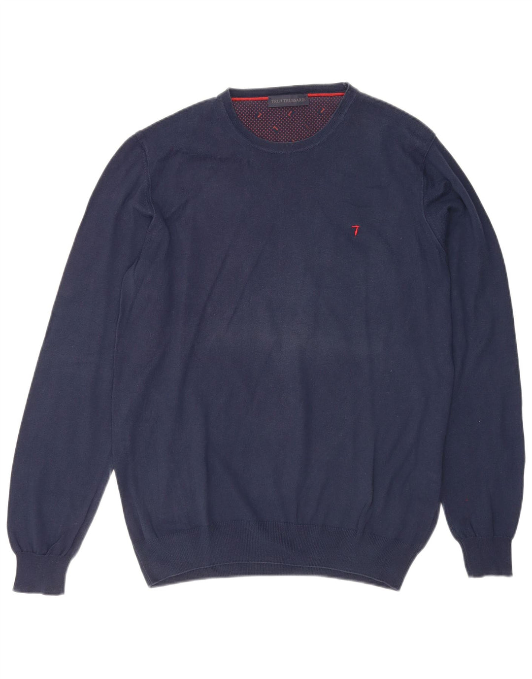 Maglione Uomo Girocollo TRUSSARDI Cotone Medio Blu Navy