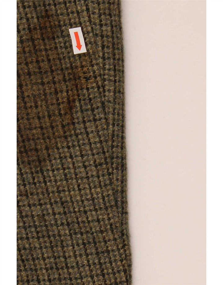 Giacca blazer a 3 bottoni da donna Jack Wills UK 10 piccola lana pied de poule kaki