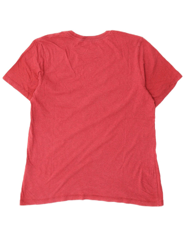 T-shirt da uomo Nike Top Large rossa in cotone
