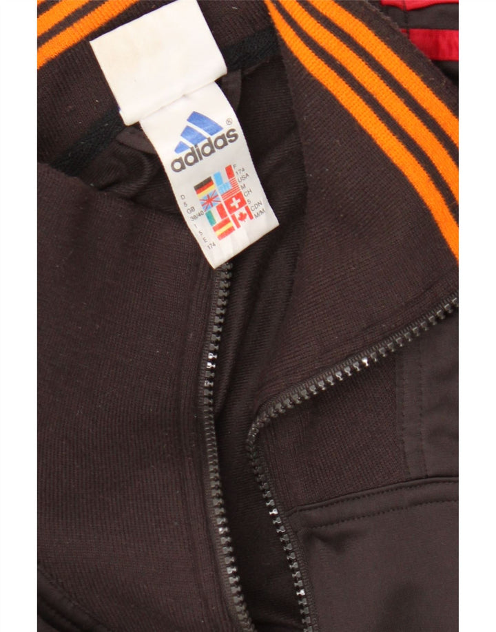 Giacca da tuta da uomo Adidas UK 38/40 Poliestere marrone medio