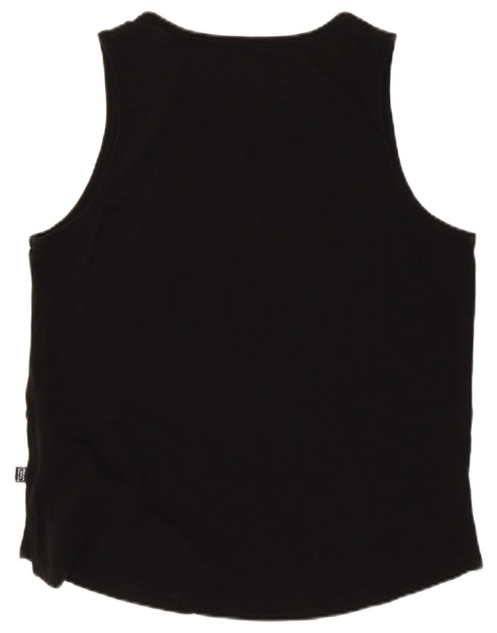 Canottiera grafica da donna Adidas UK 14 cotone medio nero