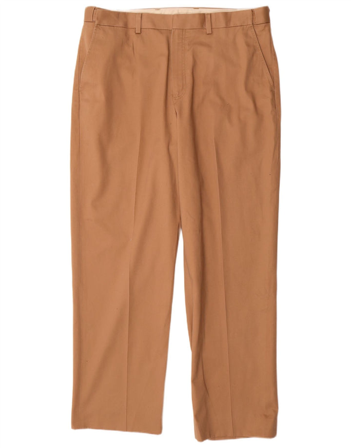 L.L.BEAN Pantaloni chino dritti da uomo vestibilità comoda W36 L31 Cotone beige
