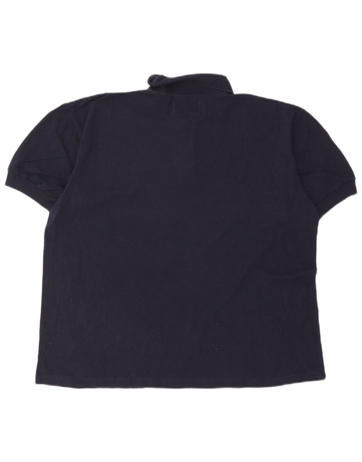 Polo da uomo Dack XL in cotone blu navy