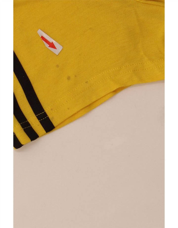 T-shirt Adidas Climalite da uomo, grande, in poliestere giallo