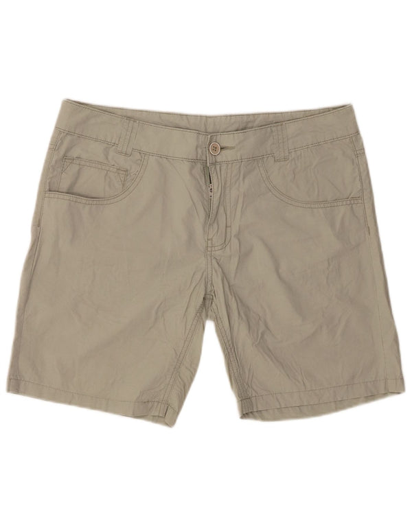 Pantaloncini casual da donna Benetton UK 10 piccoli W30 cotone kaki