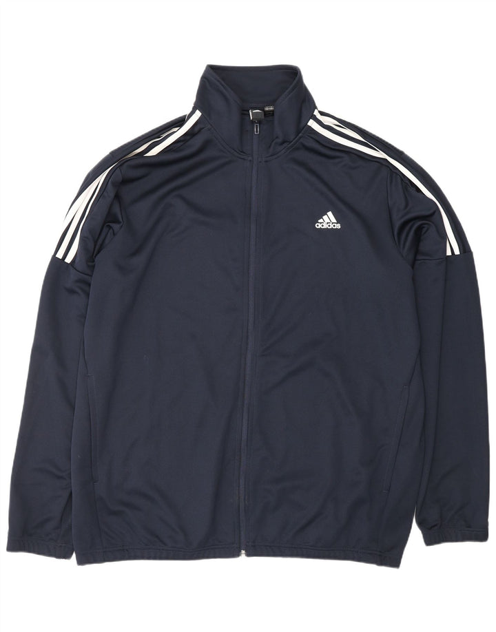Giacca da tuta da uomo ADIDAS 2XL poliestere blu navy