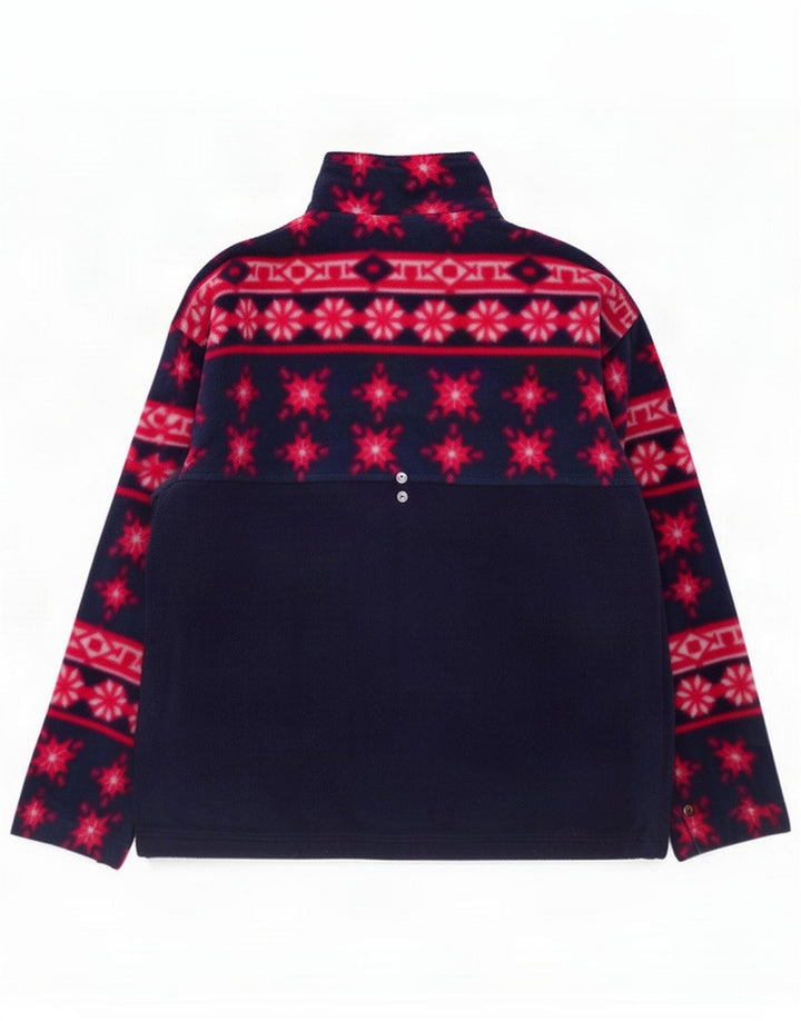 Giacca in pile da donna Bailo UK 16 Large Blue Fair Isle Poliestere