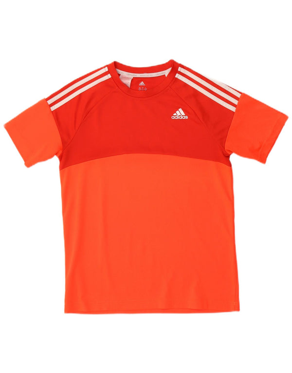 T-shirt ADIDAS da ragazzo Climalite 13-14 anni color block arancione