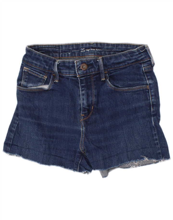 Pantaloncini di jeans da donna Levi's W25 XS in cotone blu