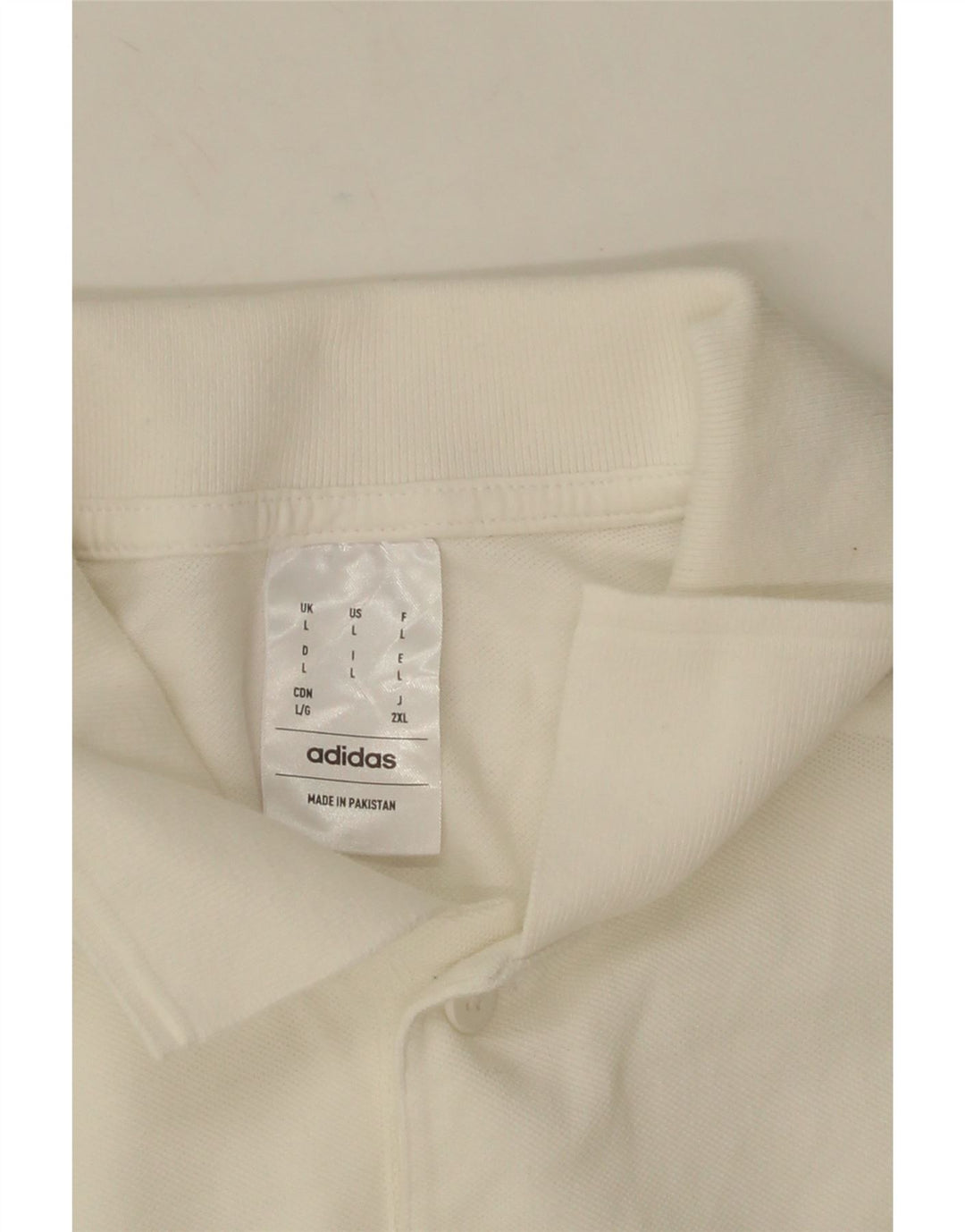 Polo Adidas da uomo grande bianca