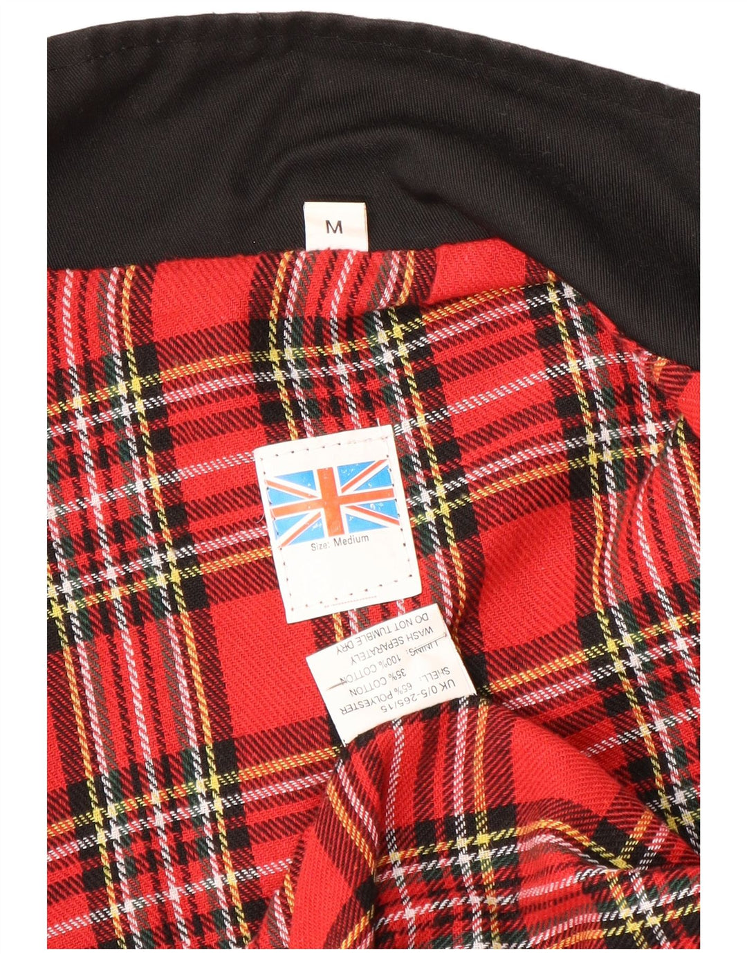 Giubbotto bomber da uomo vintage UK 38 poliestere nero medio