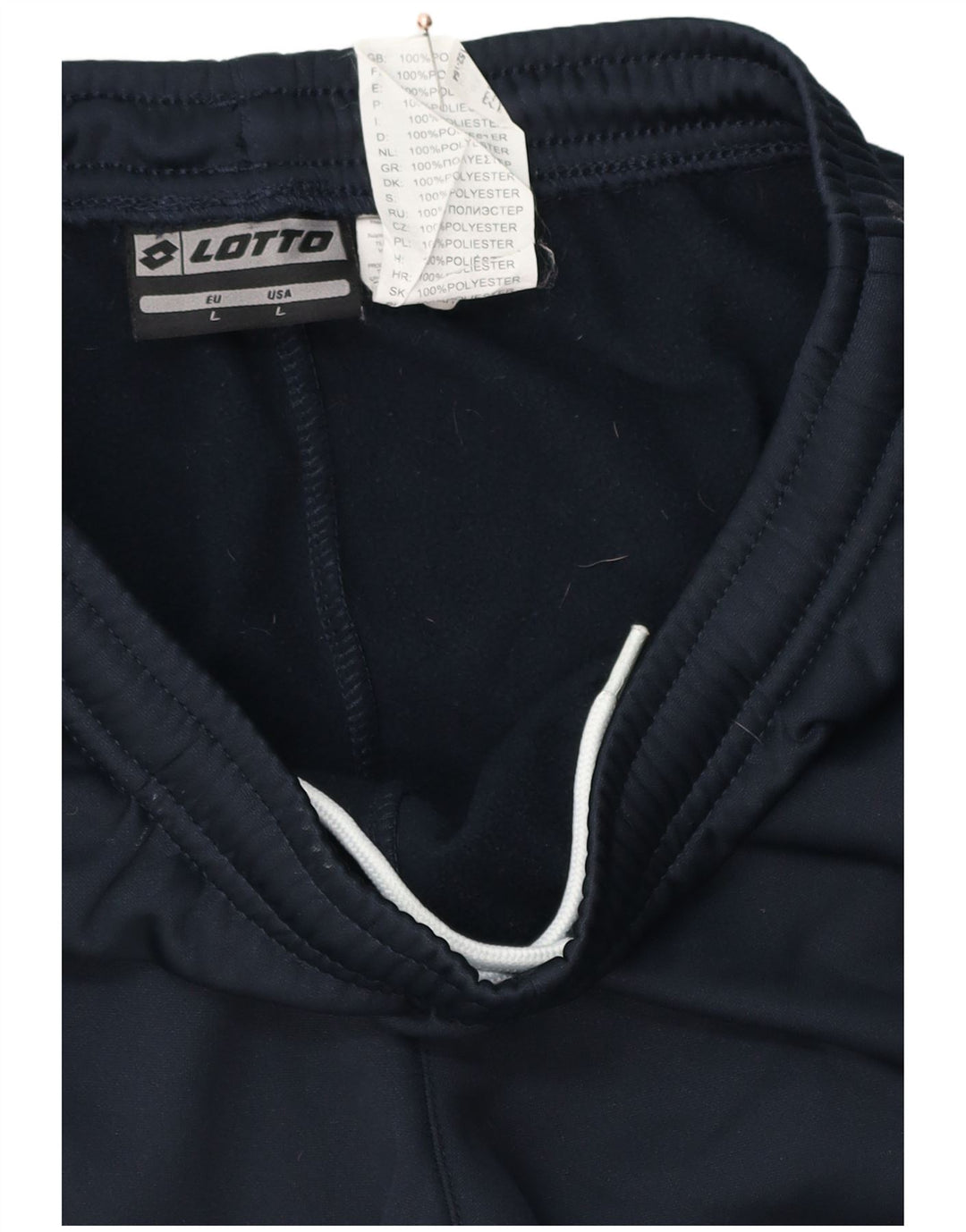 Pantaloni da tuta da donna Lotto Joggers UK 14 Large Blu Navy Poliestere
