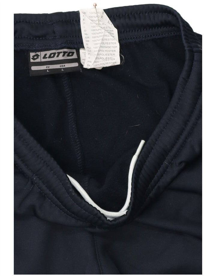 Pantaloni da tuta da donna Lotto Joggers UK 14 Large Blu Navy Poliestere